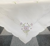 Tafelkleed met Paarse bloemen