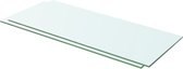 Decoways - Schappen 2 stuks 60x20 cm glas transparant