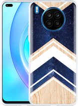 Honor 50 Lite Hoesje Space wood - Designed by Cazy
