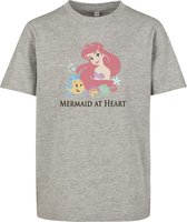 Disney Ariel The Little Mermaid Kinder Tshirt -Kids 110- Mermaid At Heart Grijs