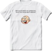 Een halve eeuw nu afgerond T-Shirt | Grappig Abraham 50 Jaar Verjaardag Kleding Cadeau | Dames – Heren - Wit - 3XL