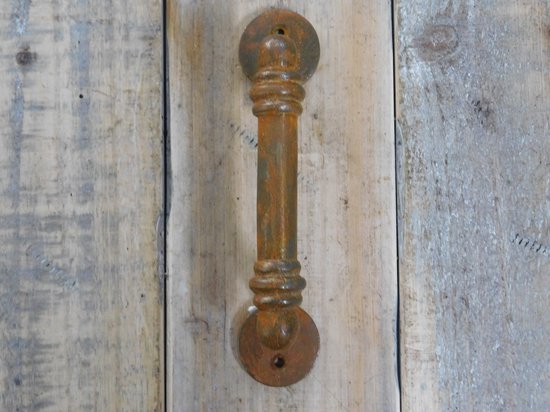 Rustieke deurgreep / hendel, antiek ijzeren greep voor deuren, kastdeuren en lades - ETW