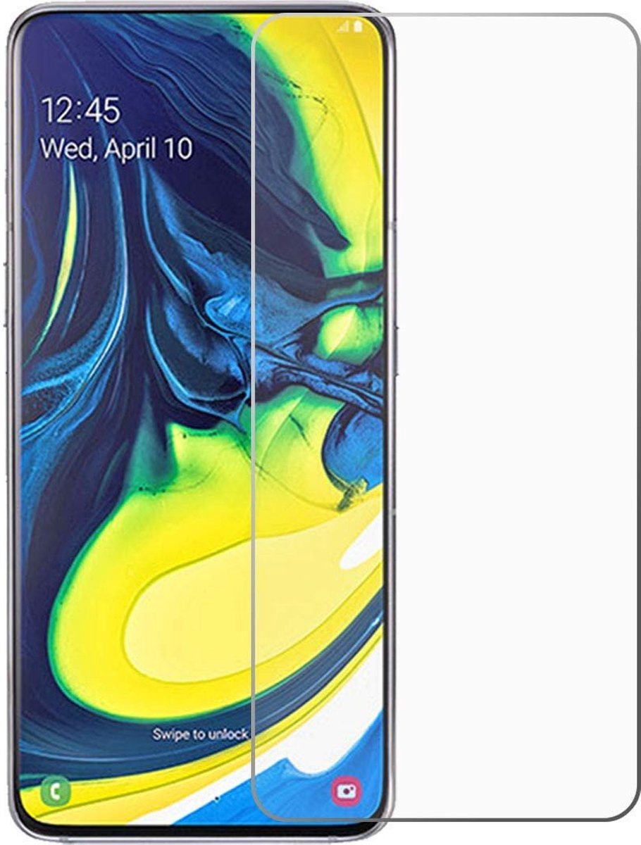 LuxeBass Screenprotector geschikt voor Samsung Galaxy A80 - glas scherm - bescherming