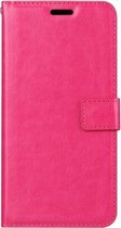 LuxeBass Hoesje geschikt voor Nokia 2.3 - Bookcase Roze - portemonnee hoesje - telefoonhoes - gsm hoes - telefoonhoesjes