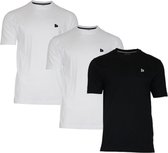 Donnay T-Shirt (599008) - 3 Pack - Sportshirt - Heren - Maat XXL - Wit/Black/Wit