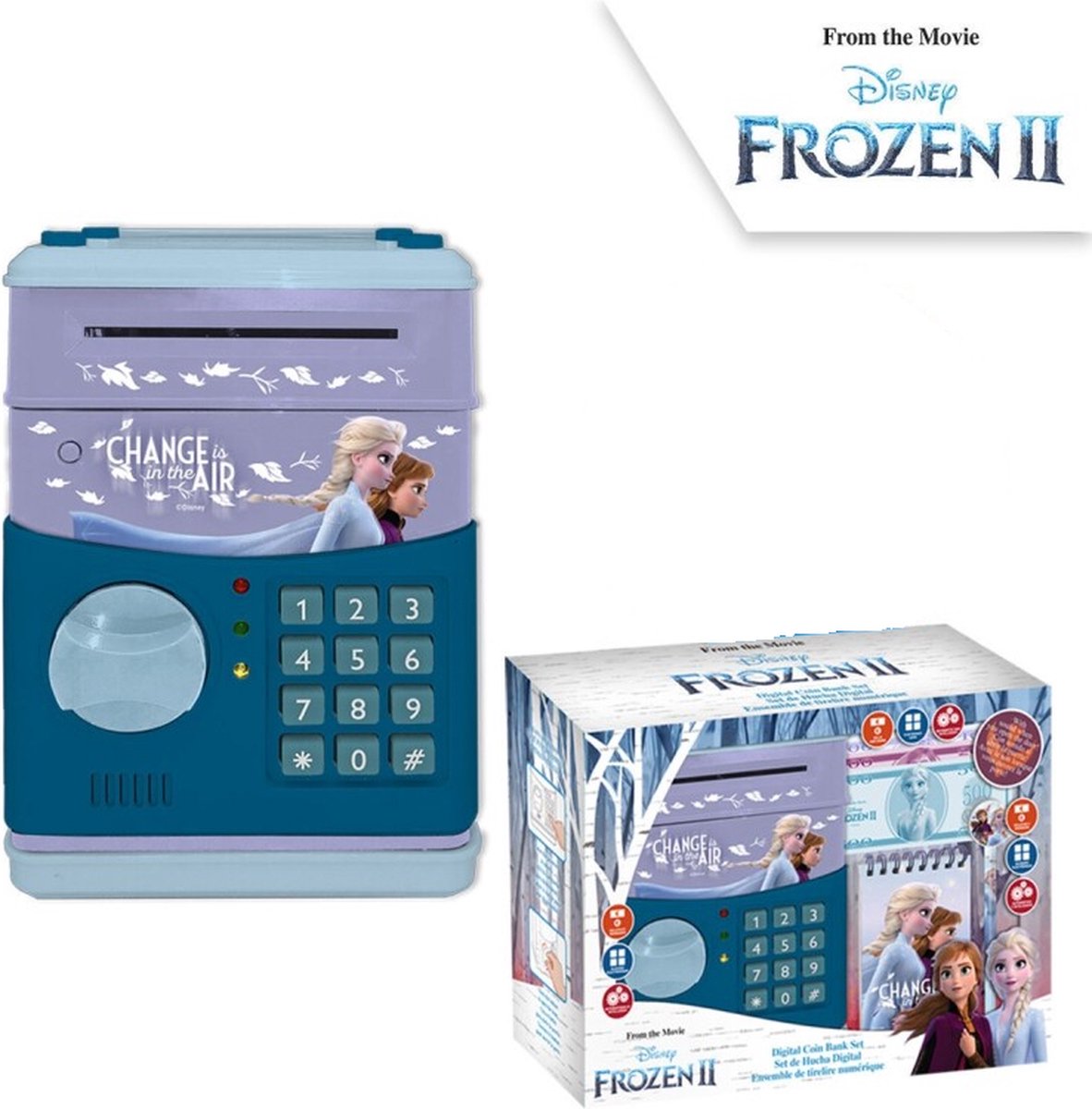 Anime Kawaii Smiley Spaarpot, gepersonaliseerde elektronische muziek sprekende munten, spaarvarken voor jongens, meisjes en kinderen, roze, 11 x 10 x 9 cm