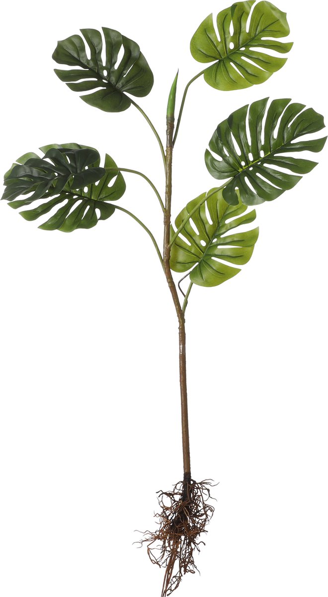 Mica Decorations Monstera Kunstplant - L26 x B30 x H124 cm - Groen