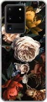 Geschikt voor Samsung Galaxy S20 Ultra hoesje - Bloemen - Natuur - Patroon - Siliconen Telefoonhoesje