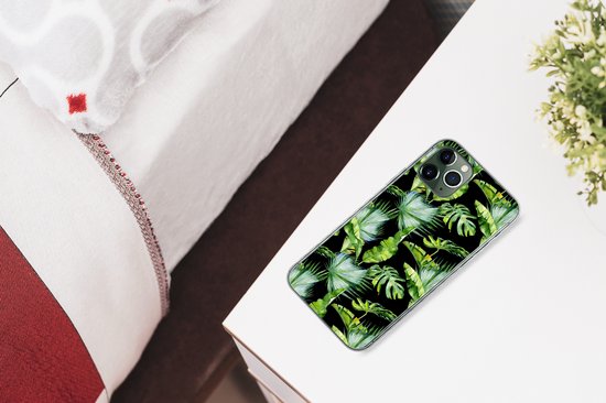 Coque iPhone 11 Pro Max - Feuilles de palmier - Tropical - Motifs - Coque de téléphone en Siliconen
