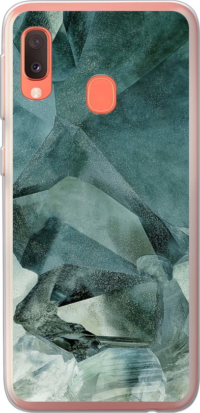 Coque Samsung Galaxy A20e - Minéraux - Cristaux - Natuursteen - Coque en Siliconen