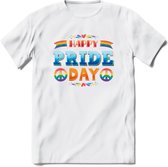 Pride Day | Pride T-Shirt | Grappig LHBTIQ+ / LGBTQ / Gay / Homo / Lesbi Cadeau Shirt | Dames - Heren - Unisex | Tshirt Kleding Kado | - Wit - S