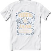 40 Jaar Legendarisch Gerijpt T-Shirt | Royal Blue - Ivoor | Grappig Verjaardag en Feest Cadeau Shirt | Dames - Heren - Unisex | Tshirt Kleding Kado | - Wit - S