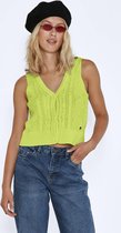 Noisy may Vest Nmuna S/l V-neck Cardigan 27019540 Wild Lime Dames Maat - S