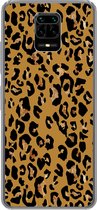 Coque Xiaomi Redmi Note 10 Lite - Imprimé panthère - Jaune - Or - Coque de téléphone en Siliconen