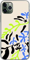 Geschikt voor iPhone 11 Pro Max hoesje - Blad - Abstract - Patroon - Siliconen Telefoonhoesje