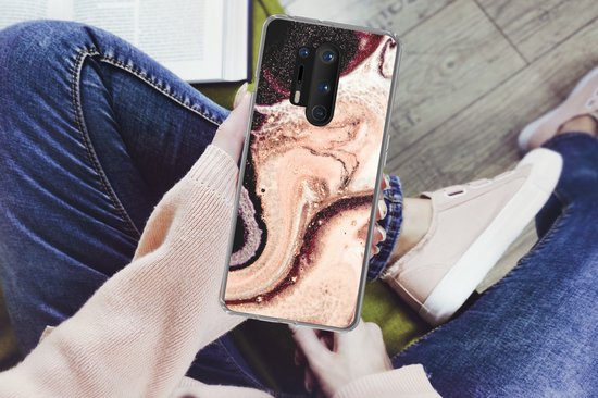 Coque OnePlus 8 Pro - Imprimé Marbre - Minéraux - Natuursteen - Coque en Siliconen -