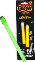 Carnival Toys Lichtstaafjes Glow 15 Cm Groen 2 Stuks