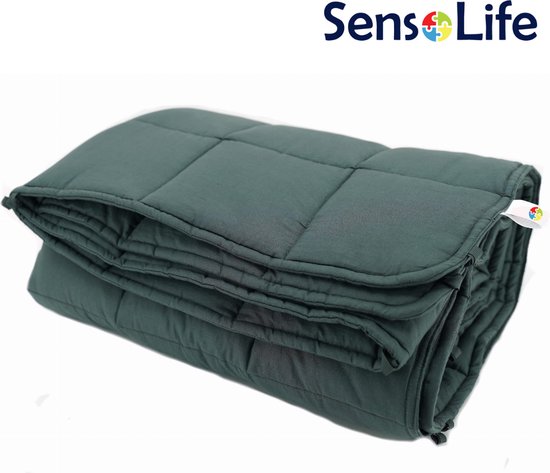 Verzwaringsdeken CLASSIC - 200 x 200cm – 11 kg - 100% Katoen - SensoLife Weighted blanket