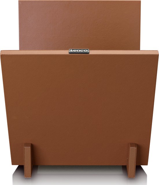 Lenco TTA-040BN - LP Opbergsysteem - LP Houder - Platenhouder - LP Rek - Vinyl Houder - 40 Platen - Bruin van Lenco — afbeelding 4