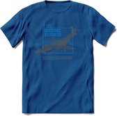 F-101 Vliegtuig T-Shirt | Unisex leger Kleding | Dames - Heren Straaljager shirt | Army F16 | Grappig bouwpakket Cadeau | - Donker Blauw - XL