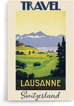Walljar - Lausanne - Muurdecoratie - Poster