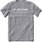 EHBO Bier T-Shirt | Unisex Kleding | Dames - Heren Feest shirt | Drank | Grappig Verjaardag Cadeau tekst | - Donker Grijs - Gemaleerd - XXL