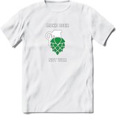 Make Beer Not War Bier T-Shirt | Unisex Kleding | Dames - Heren Feest shirt | Drank | Grappig Verjaardag Cadeau tekst | - Wit - M