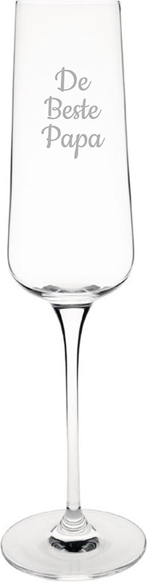 Gegraveerde Champagneglas 27cl De Beste Papa