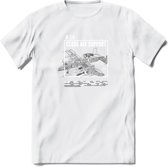 A-10 Warthog Vliegtuig T-Shirt | Unisex leger Kleding | Dames - Heren Straaljager shirt | Army F16 | Grappig bouwpakket Cadeau | - Wit - XXL