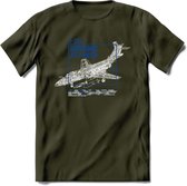 F-101 Vliegtuig T-Shirt | Unisex leger Kleding | Dames - Heren Straaljager shirt | Army F16 | Grappig bouwpakket Cadeau | - Leger Groen - M