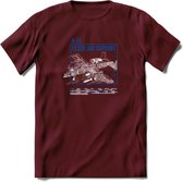 A-10 Warthog Vliegtuig T-Shirt | Unisex leger Kleding | Dames - Heren Straaljager shirt | Army F16 | Grappig bouwpakket Cadeau | - Burgundy - S