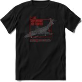 F-101 Vliegtuig T-Shirt | Unisex leger Kleding | Dames - Heren Straaljager shirt | Army F16 | Grappig bouwpakket Cadeau | - Zwart - XXL