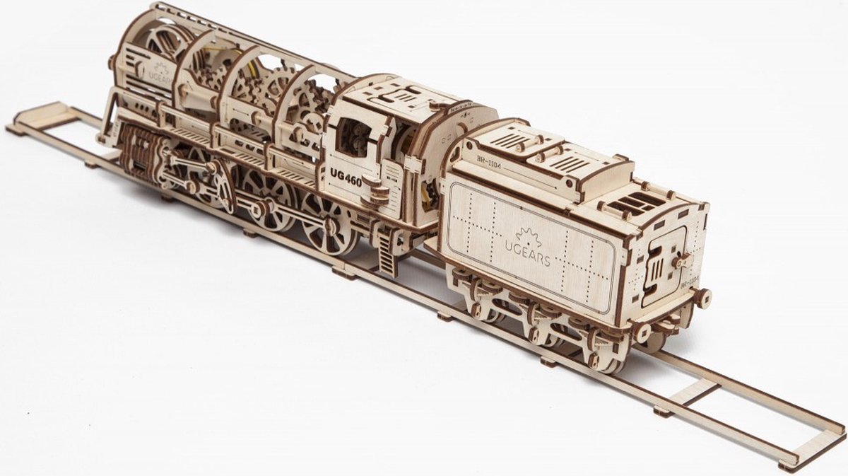 Ugears Modelbouw Hout Locomotief — afbeelding 5