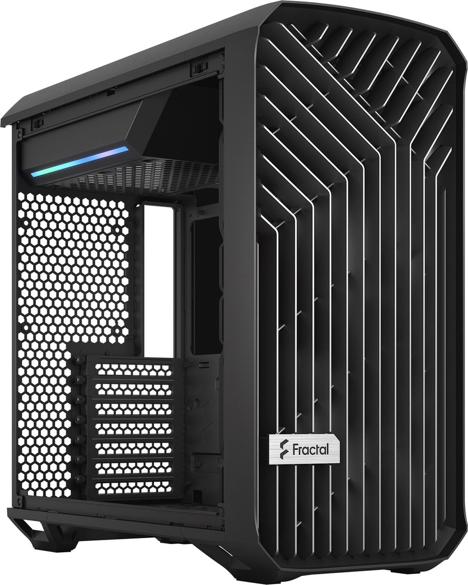 FRACTAL DESIGN BOITIER PC Meshify 2 - Noir - Verre trempé - Format ATX (FD-C -MES2A-03) - Informatique