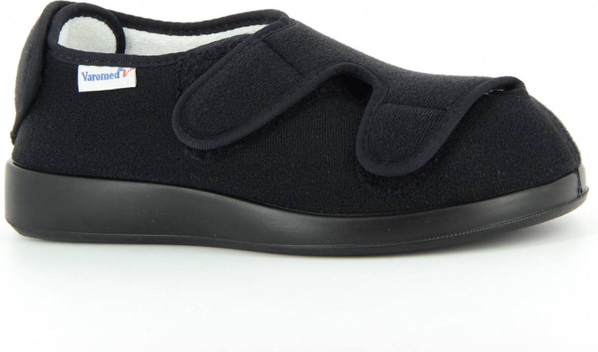 Varomed - Dublin - XXL Verbandschoenen - maat 44 - Zwart - met CE keurmerk voor Medisch schoeisel - extra breed - verbandpantoffels - verbandsloffen -