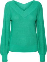 Vero Moda Trui Vmnewlexsun Ls Double V-neck Blouse 10261278 Holly Green Dames Maat - XS