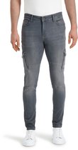 Purewhite - Jone Cargo 651 Heren Skinny Fit   Jeans  - Grijs - Maat 33