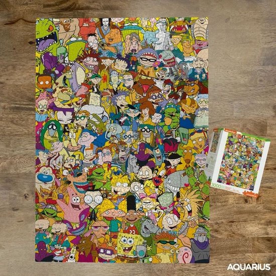Thumbnail van een extra afbeelding van het spel Nickelodeon - Jigsaw Puzzle Cast (3000st)