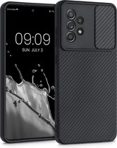 kwmobile Hoesje voor Samsung Galaxy A52 / A52 5G / A52s 5G - Telefoonhoesje met camerabescherming - Smartphone hoesje in zwart