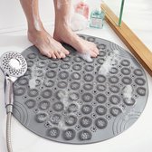 Douchemat Anti Slip - Grijs - 55x55cm - Badkamer