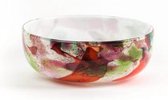 Design Vaas Bowl alano - Fidrio MIXED COLOURS - glas, mondgeblazen bloemenvaas - diameter 22 cm