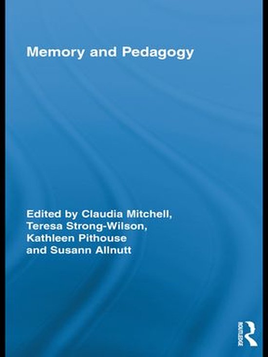Routledge Research in Education - Memory and Pedagogy - cover