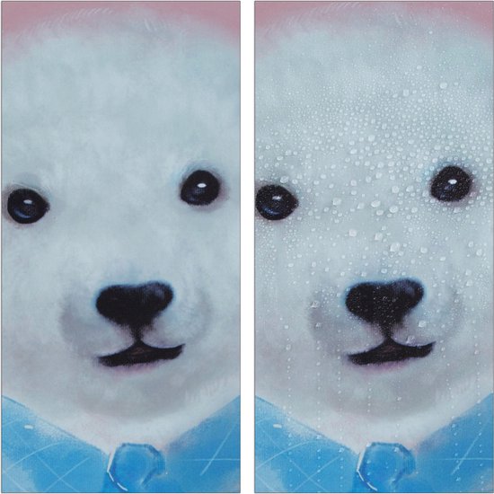 kinderkast - 8 vakken - deuren - 145 x 109 x 37 cm - speelgoedkast - wit