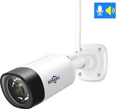 Bewakingscamera Waterdicht - HD beeld - IP66 - Voor Buiten en Binnen - Draadloos - WiFi - Camera Beveiliging - Wit