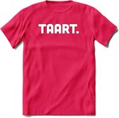 Taart - Snack T-Shirt | Grappig Verjaardag Kleding Cadeau | Eten En Snoep Shirt | Dames - Heren - Unisex Tshirt | - Roze - S