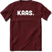Kaas - Snack T-Shirt | Grappig Verjaardag Kleding Cadeau | Eten En Snoep Shirt | Dames - Heren - Unisex Tshirt | - Burgundy - XXL