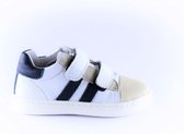 Clic sneaker CL-9891 velcro wit blauw stripe-22