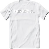 Frikandel - Snack T-Shirt | Grappig Verjaardag Kleding Cadeau | Eten En Snoep Shirt | Dames - Heren - Unisex Tshirt | - Wit - 3XL