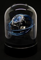 Elbrus Horology - Blauw Limited Edition 200 stuks - Oplaadbare batterij - Tourbillon Horloge Opwinder - Gyrowinder Orbit Watch Winder