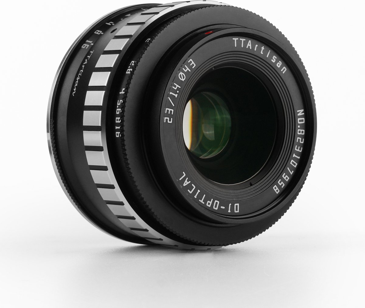 TT Artisan – Cameralens – 23mm F1.4 APS-C voor Leica L-vatting, zwart + zilver